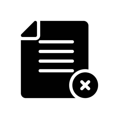 Web sitesi tasarımı ve masaüstü zarfları için dosya simgesini sil, geliştirme. premium paket.