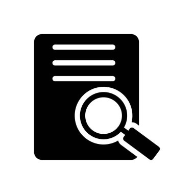 Web sitesi tasarımı ve masaüstü zarfları için arama dosyası simgesi, geliştirme. premium paket.