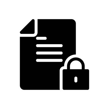 Web sitesi tasarımı ve masaüstü zarfları için dosya kilidi simgesi, geliştirme. premium paket.