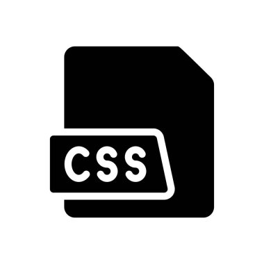 Web sitesi tasarımı ve masaüstü zarfları için CSS dosya simgesi, geliştirme. premium paket.