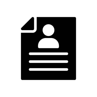 Web sitesi tasarımı ve masaüstü zarfları için CV Simgesi, geliştirme. premium paket.