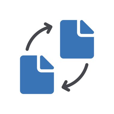 Web sitesi tasarımı ve masaüstü zarfları için dosya aktarım simgesi, geliştirme. premium paket.