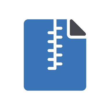 zip dosya Simgesi web sitesi tasarımı ve masaüstü zarfları için, geliştirme. premium paket.