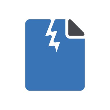 hasar dosya simgesi web sitesi tasarımı ve masaüstü zarfları için, geliştirme. premium paket.