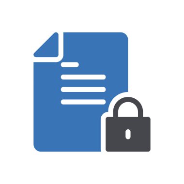 Web sitesi tasarımı ve masaüstü zarfları için dosya kilidi simgesi, geliştirme. premium paket.