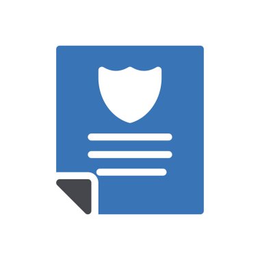 Web sitesi tasarımı ve masaüstü zarfları için kalkan dosya simgesi, geliştirme. premium paket.