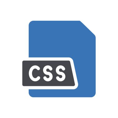 Web sitesi tasarımı ve masaüstü zarfları için CSS dosya simgesi, geliştirme. premium paket.