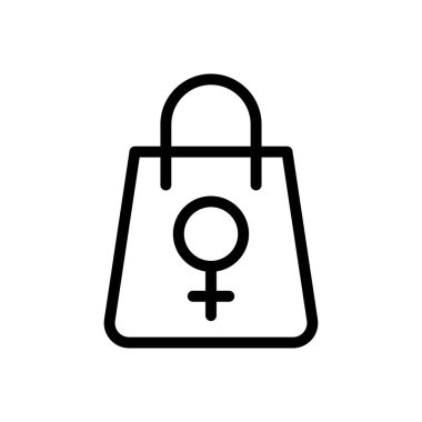 Web sitesi tasarımı ve masaüstü zarfları için kadın market paketi Simgesi Simgesi, geliştirme. premium paket.