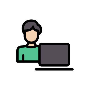 çocuk dizüstü bilgisayar ikonu web sitesi tasarımı ve masaüstü zarfları için, geliştirme. premium paket.