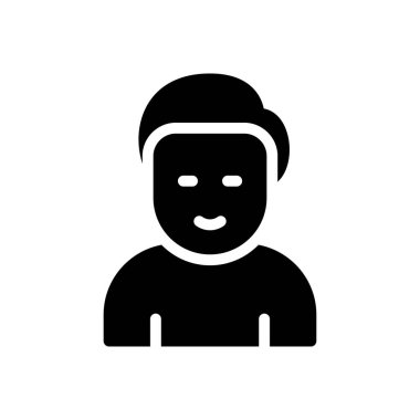 Web sitesi tasarımı ve masaüstü zarfları için erkek simgesi, geliştirme. premium paket.