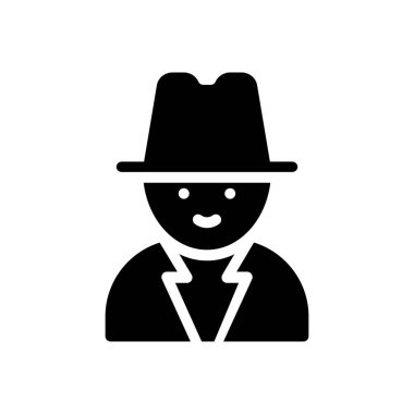 Web sitesi tasarımı ve masaüstü zarfları için erkek çeşitlilik simgesi, geliştirme. premium paket.