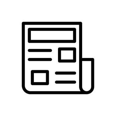 Web sitesi tasarımı ve masaüstü zarfları için gazete Simgesi, geliştirme. premium paket.