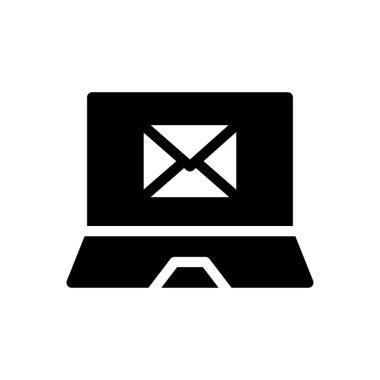 Web sitesi tasarımı ve masaüstü zarfları için e- posta dizüstü simgesi, geliştirme. premium paket.