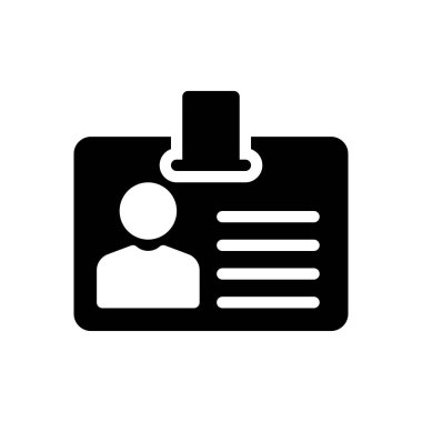 id badge Icon for website design and desktop envelopment, development. premium pack.