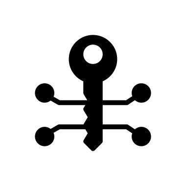 Web sitesi tasarımı ve masaüstü zarfları için anahtar simgesi, geliştirme. premium paket.