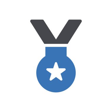 Web sitesi tasarımı ve masaüstü zarfları için madalya ikonu. premium paket.