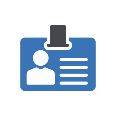 id badge Icon for website design and desktop envelopment, development. premium pack.