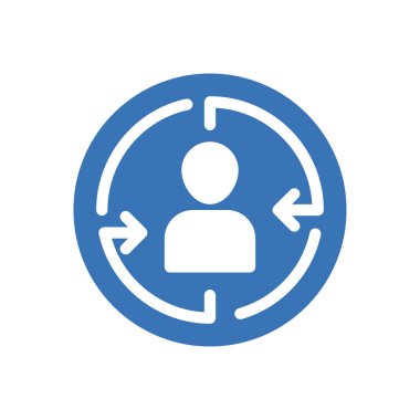 Web sitesi tasarımı ve masaüstü zarfları için müşteri simgesine odaklan, geliştirme. premium paket.