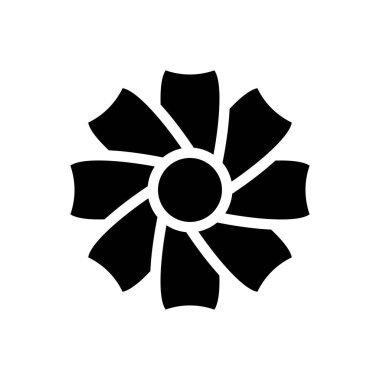 Web sitesi tasarımı ve masaüstü zarfları için çiçek simgesi, geliştirme. premium paket.