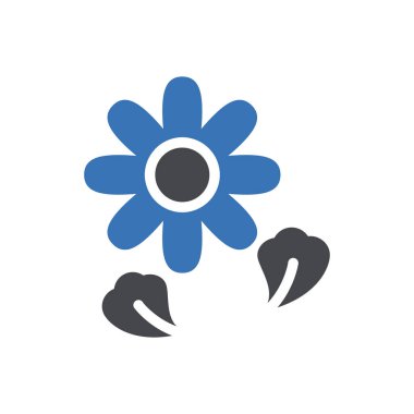 Web sitesi tasarımı ve masaüstü zarfları için çiçek simgesi, geliştirme. premium paket.