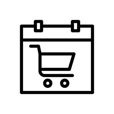 Web sitesi tasarımı ve masaüstü zarfları için sepet simgesi, geliştirme. premium paket.