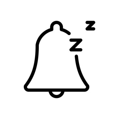 Web sitesi tasarımı ve masaüstü zarfları için uyku simgesi, geliştirme. premium paket.