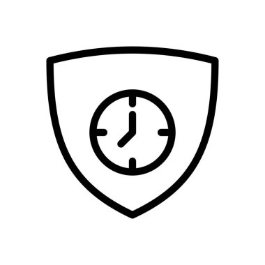 Web sitesi tasarımı ve masaüstü zarfları için zaman simgesi, geliştirme. premium paket.