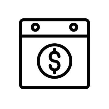 Web sitesi tasarımı ve masaüstü zarfları için takvim simgesi, geliştirme. premium paket.