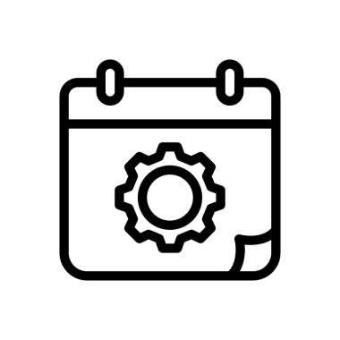 Web sitesi tasarımı ve masaüstü zarfları için takvim simgesi, geliştirme. premium paket.