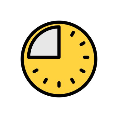 Web sitesi tasarımı ve masaüstü zarfları için zaman simgesi, geliştirme. premium paket.