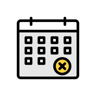 Web sitesi tasarımı ve masaüstü zarfları için tarih simgesi, geliştirme. premium paket.