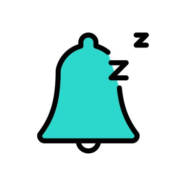 Web sitesi tasarımı ve masaüstü zarfları için uyku simgesi, geliştirme. premium paket.