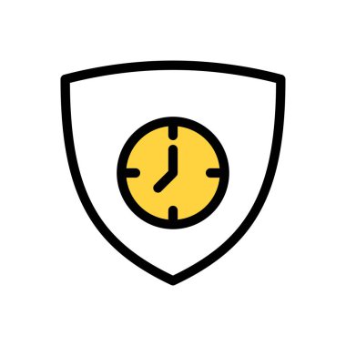 Web sitesi tasarımı ve masaüstü zarfları için zaman simgesi, geliştirme. premium paket.