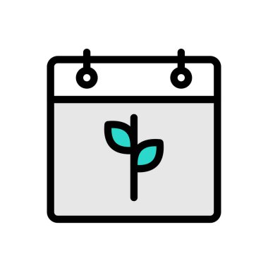 Web sitesi tasarımı ve masaüstü zarfları için takvim simgesi, geliştirme. premium paket.