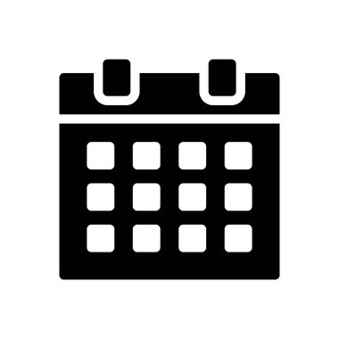 Web sitesi tasarımı ve masaüstü zarfları için tarih simgesi, geliştirme. premium paket.