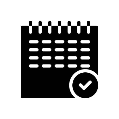 Web sitesi tasarımı ve masaüstü zarfları için takvim simgesi, geliştirme. premium paket.