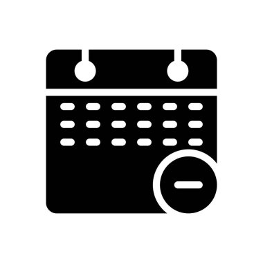 Web sitesi tasarımı ve masaüstü zarfları için takvim simgesi, geliştirme. premium paket.