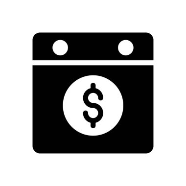 Web sitesi tasarımı ve masaüstü zarfları için takvim simgesi, geliştirme. premium paket.