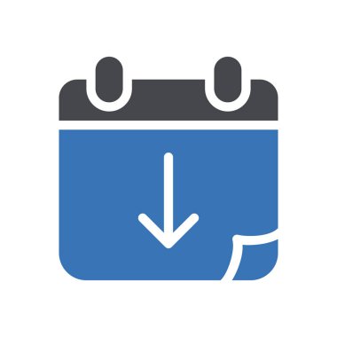 Web sitesi tasarımı ve masaüstü zarfları için tarih simgesi, geliştirme. premium paket.