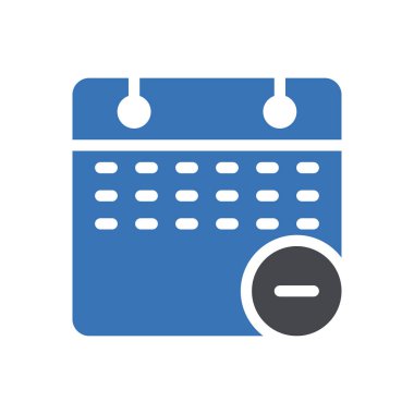 Web sitesi tasarımı ve masaüstü zarfları için takvim simgesi, geliştirme. premium paket.