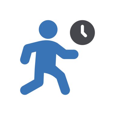 Web sitesi tasarımı ve masaüstü zarfları için zaman simgesi, geliştirme. premium paket.