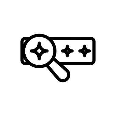 Web sitesi tasarımı ve masaüstü zarfları için arama simgesi, geliştirme. premium paket.