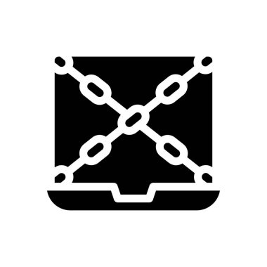 Web sitesi tasarımı ve masaüstü zarfları için dizüstü simgesi, geliştirme. premium paket.