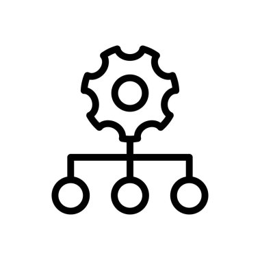 Web sitesi tasarımı ve masaüstü zarfları için hiyerarşi simgesi, geliştirme. premium paket.