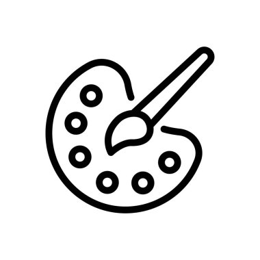 Web sitesi tasarımı ve masaüstü zarfları için palet simgesi, geliştirme. premium paket.