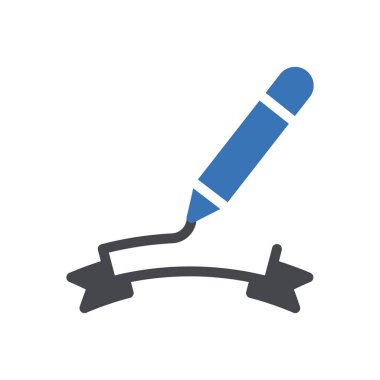 Web sitesi tasarımı ve masaüstü zarfları için pankart simgesi, geliştirme. premium paket.