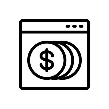 Web sitesi tasarımı ve masaüstü zarfları için web sayfası simgesi, geliştirme. premium paket.