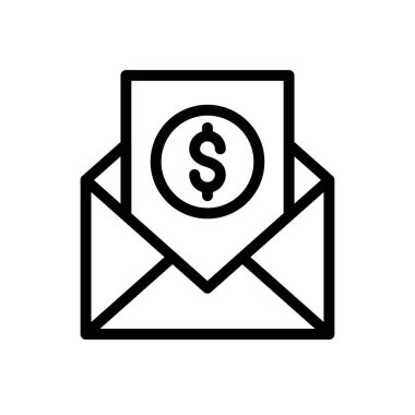 Web sitesi tasarımı ve masaüstü zarfları için Bill Simgesi, geliştirme. premium paket.