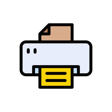 Web sitesi tasarımı ve masaüstü zarfları için yazıcı simgesi, geliştirme. premium paket.