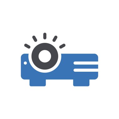 Web sitesi tasarımı ve masaüstü zarfları için projektör Simgesi, geliştirme. premium paket.